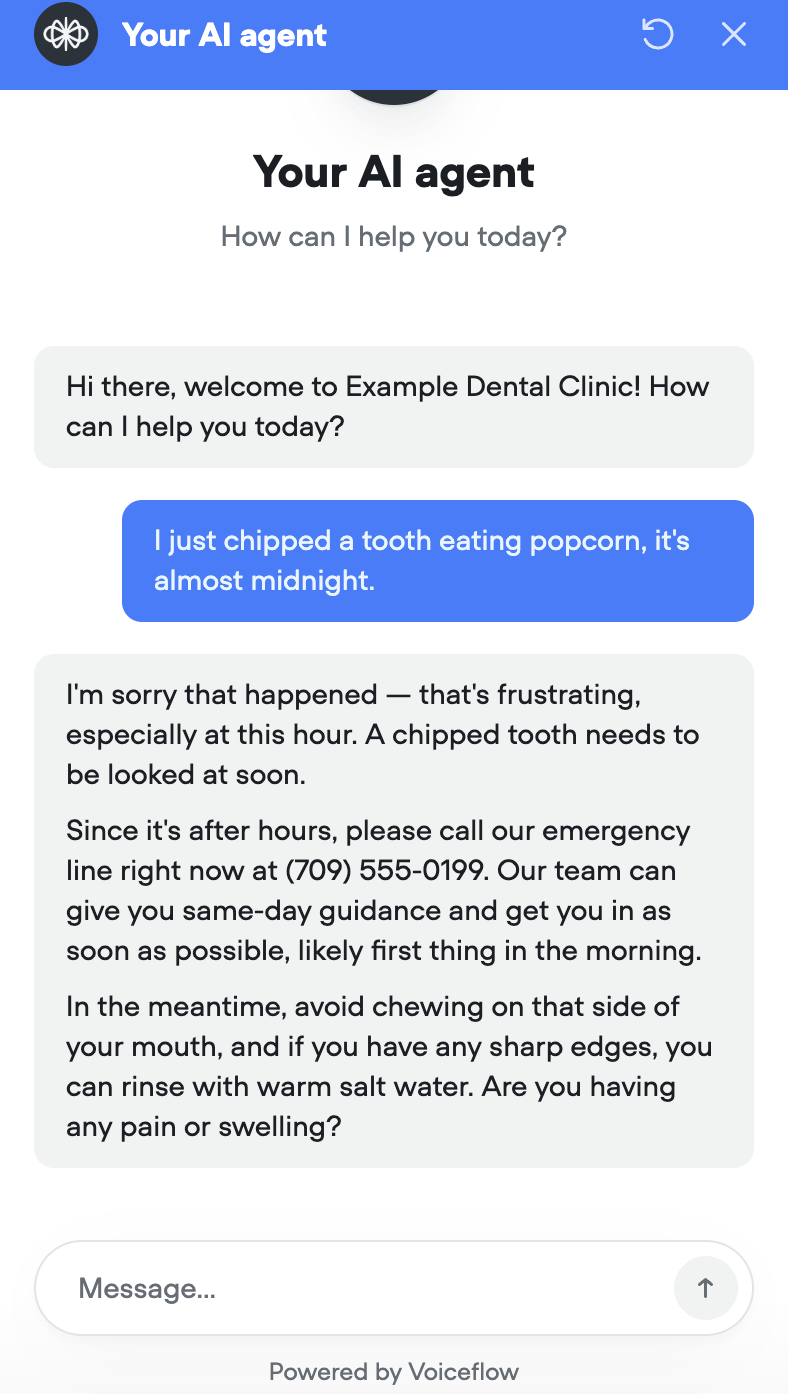 Emergency dental question